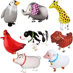 Walking Animal Penguin Balloons Forest Tiger Animals Birthday Supplies Kids Balloons Animal Theme Birthday Party Decorations