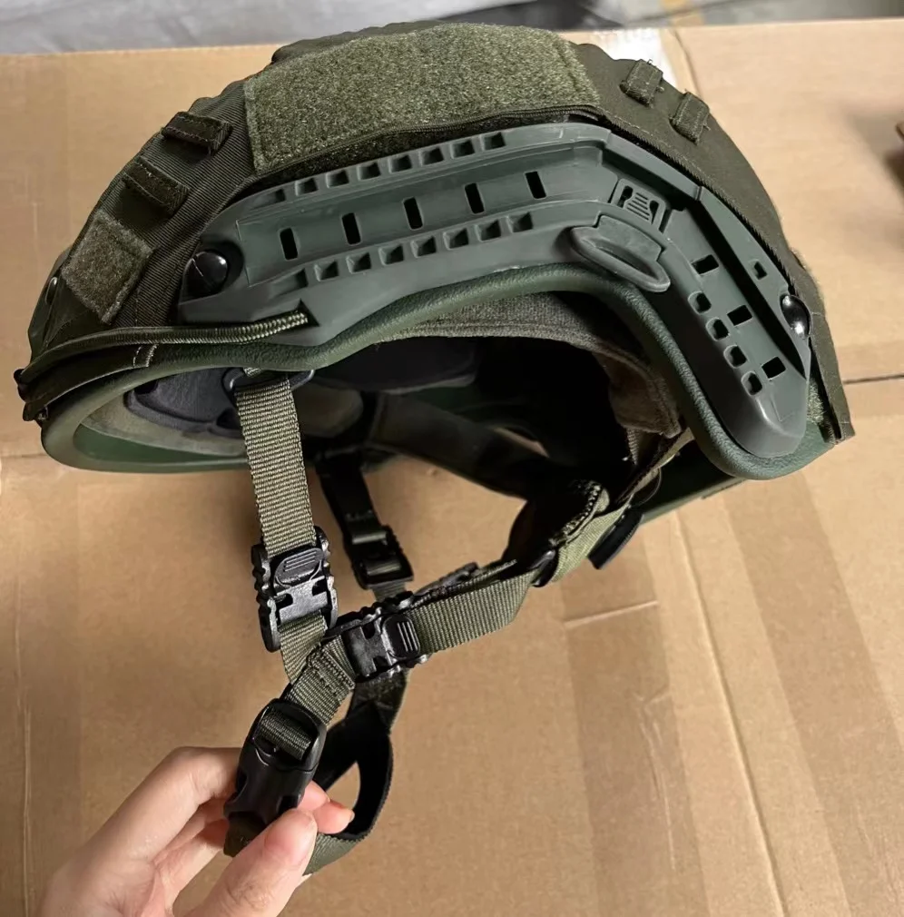Green color security fast helmet wholesale UHMWPE cheap fast helmet tactical protective casco helmet