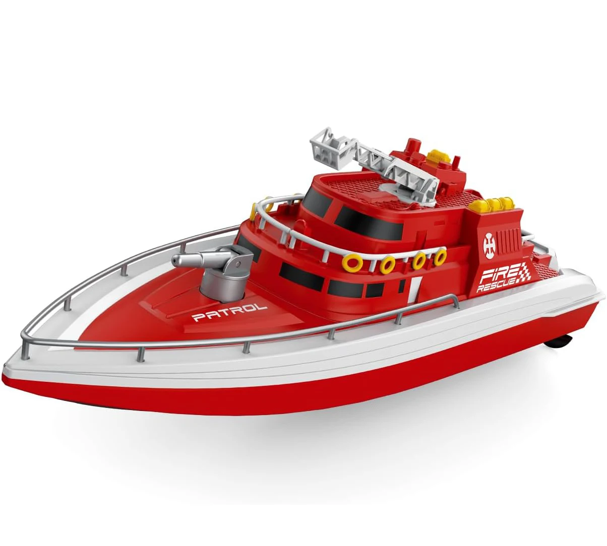 Dwi Dowellin RTR Remote Control Boat 1: 28 Scale Simulated Fireboat 4CH Electric RC Watercraft 15km/h w/ 3 Motors