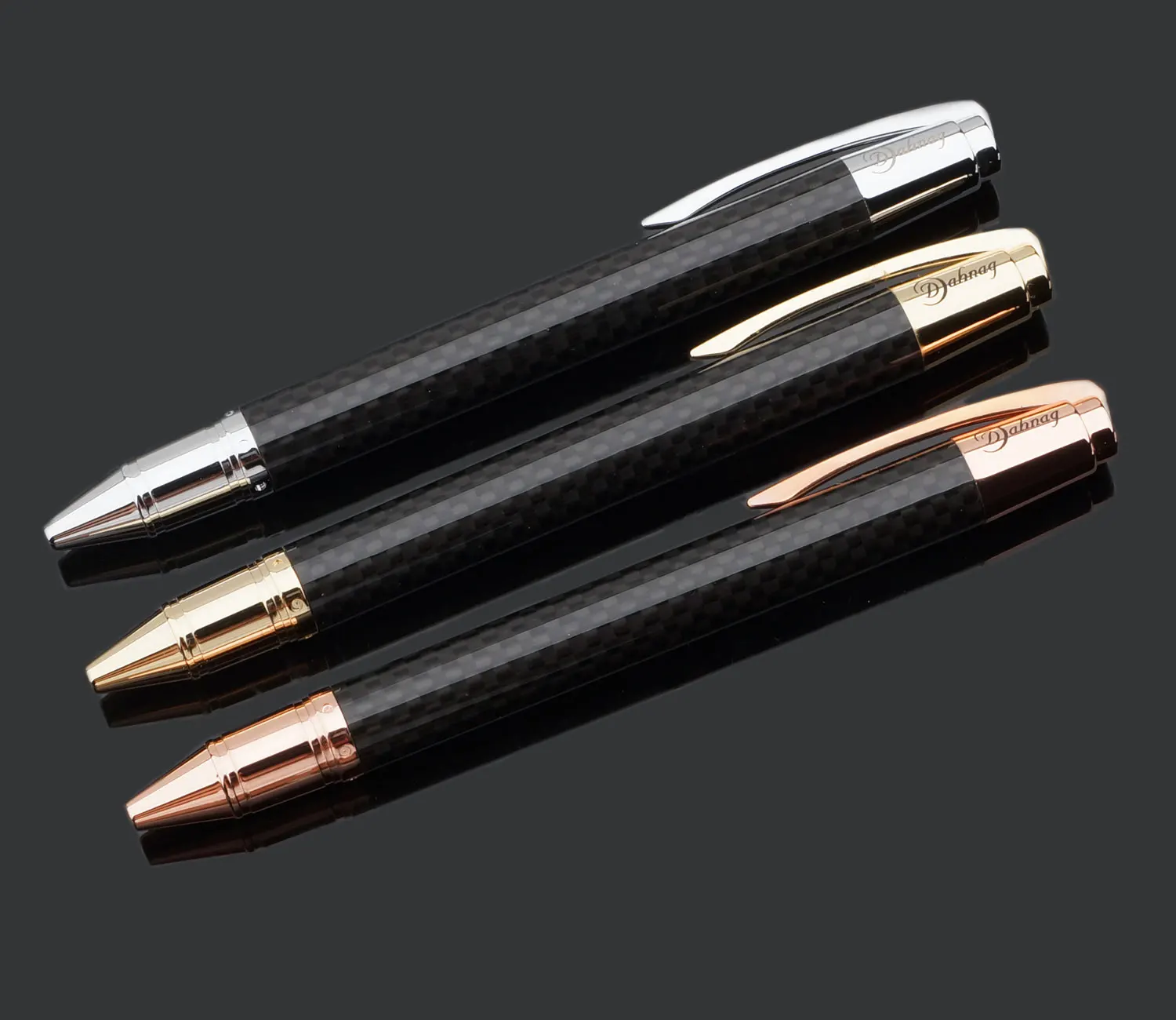 Personalized Carbon Fiber Ballpoint Pen Metal Roller Pen Office School Stationery