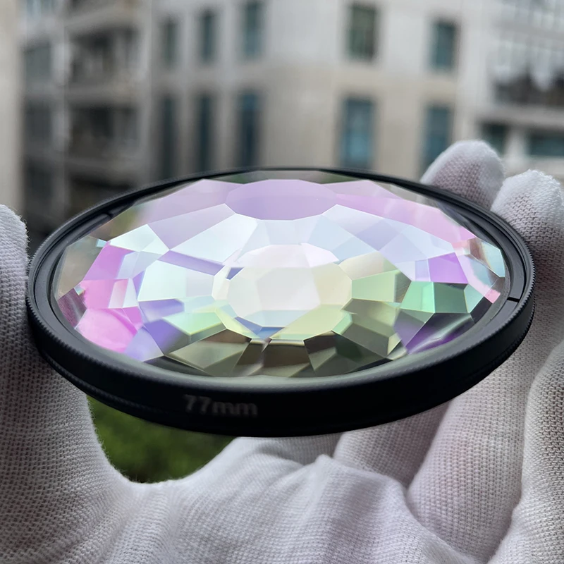 Newly designed color kaleidoscope filter camera lens