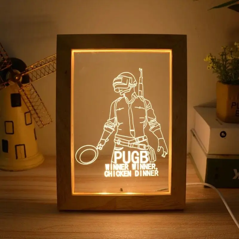 High quality best price Square acrylic Led Shadow Box 3D Wall Art picture frame with light