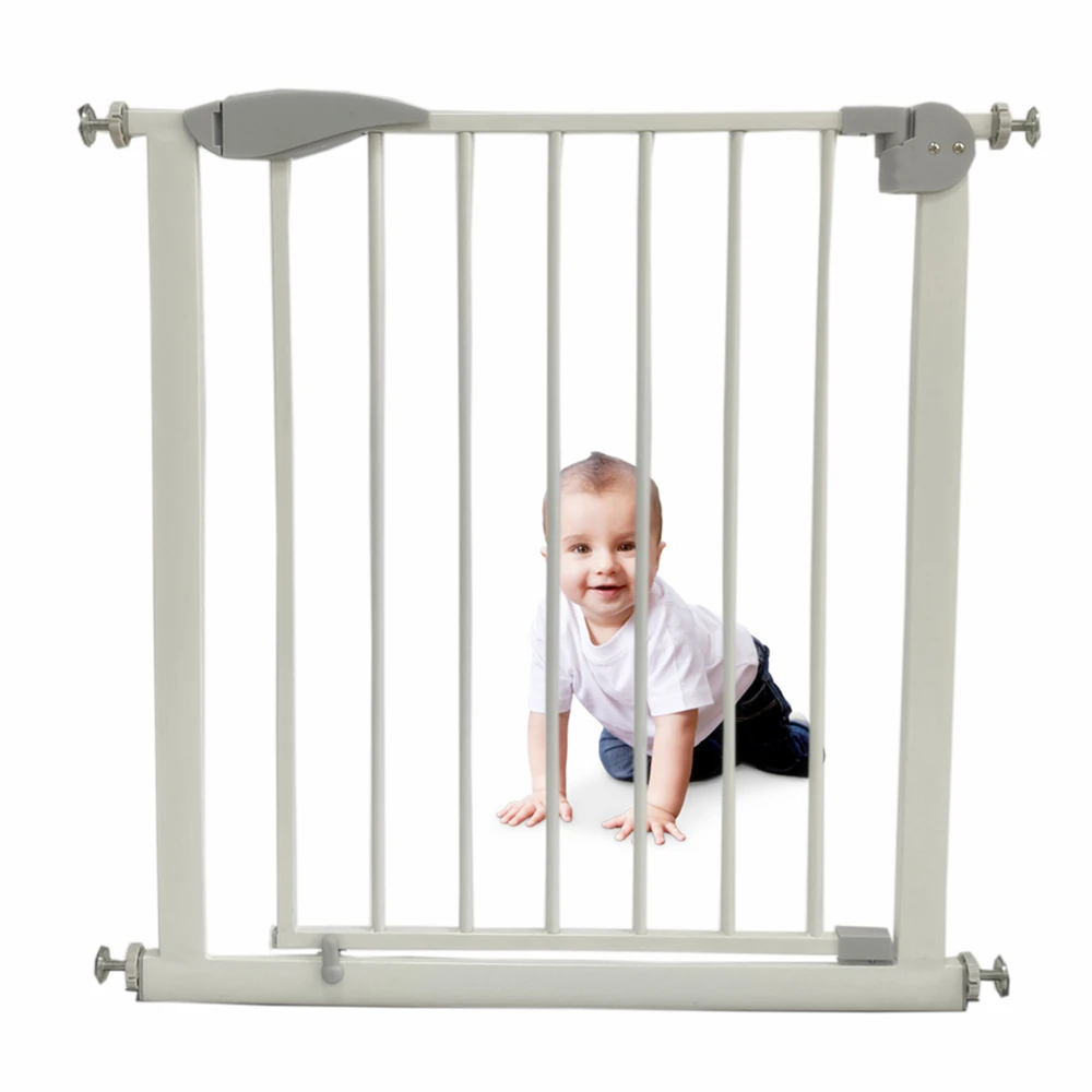 Безопасная дверь для детей, простая ступенчатая Прогулка через ворота, детская безопасная дверь, лестница, Защитный металлический забор для домашних животных