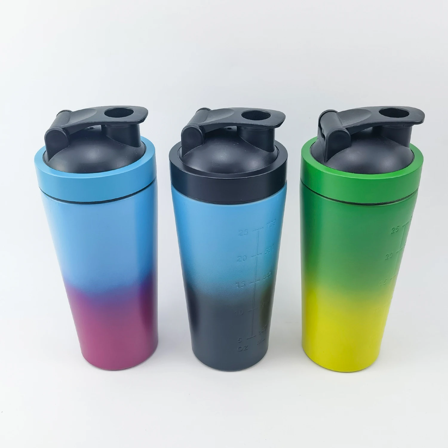 750ml Stainless Steel Protein Shaker for Gym Fitness Direct Drinking Sport Cup with Lid 800ml & 700ml Capacity