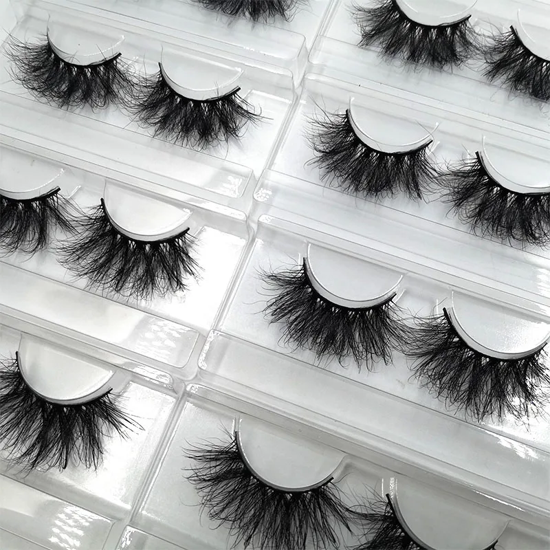 Wholesale professional custom reusable 3D 100% mink eyelashes