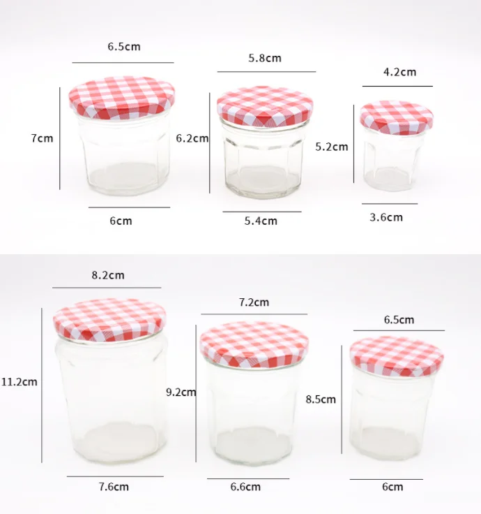 Empty Clear Mini 75ml 100ml 150ml Bird Nest Packaging Virgin Coconut Oil Bottle Glass Jam Bottles For Honey