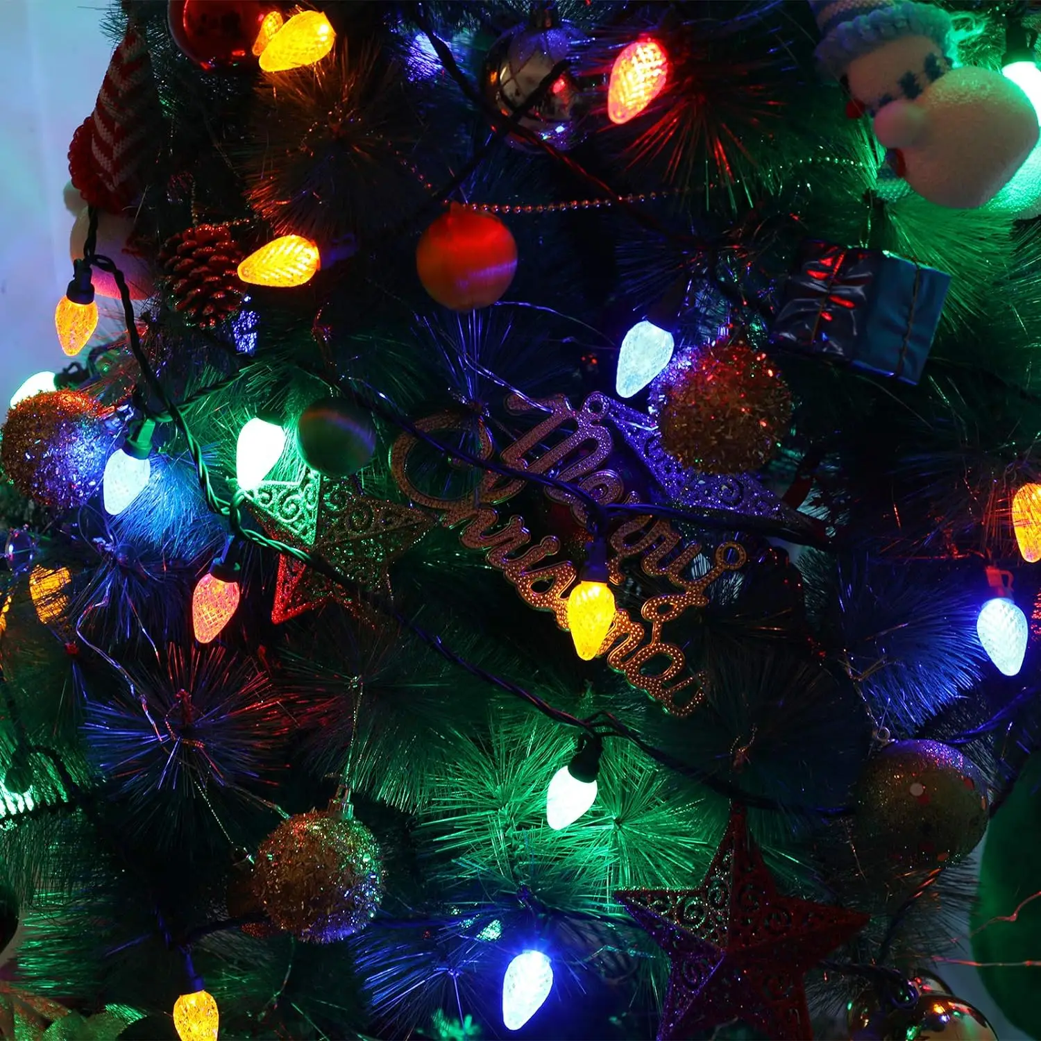 UL Multi  C7 LED Faceted Christmas Mini Light Christmas tree lights