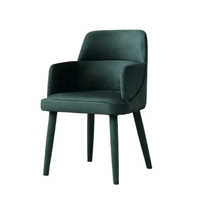 Italian Design Colorful Velvet Wood Dining Chair