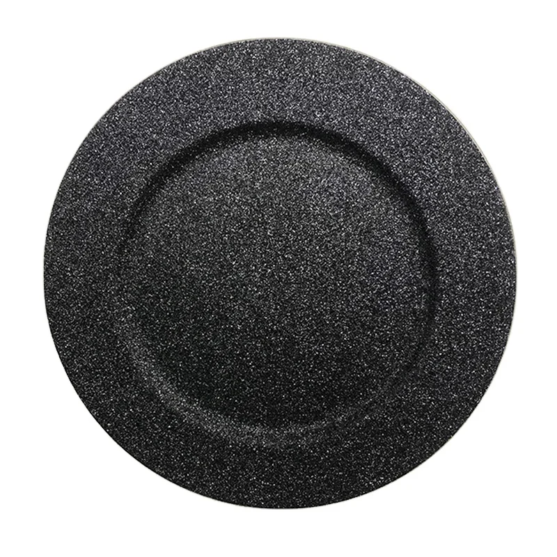 ZY20A-040 Hotel Wedding Restaurant Home sand painting plastic PP charger plates