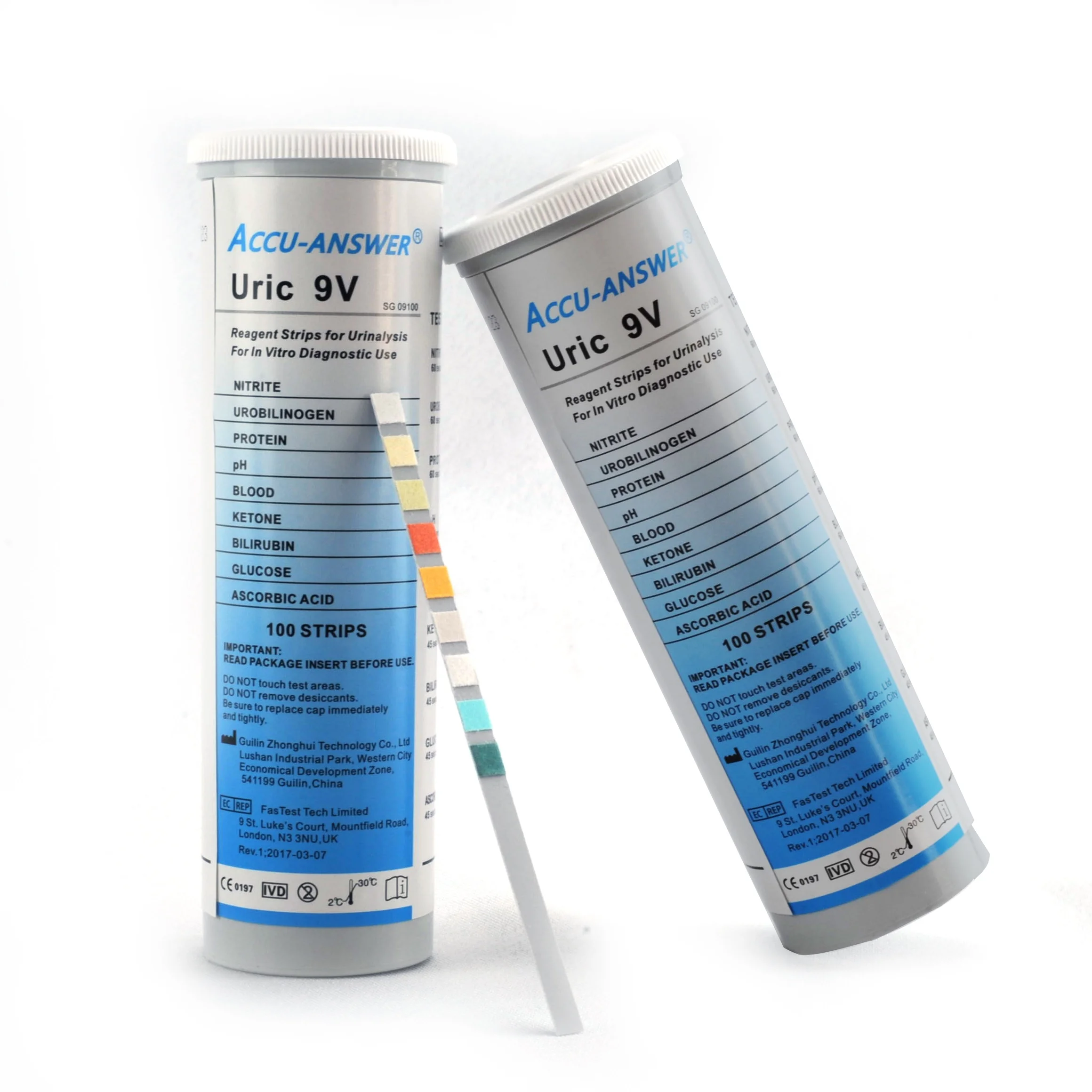 test kit urine medical lab equipments Reagent strips For Urinalysis Chemical urine strips