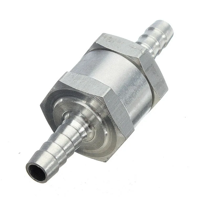 Fuel pump one-way check valve 6/8/10/12mm aluminum alloy anti-reverse flow pagoda one-way valve