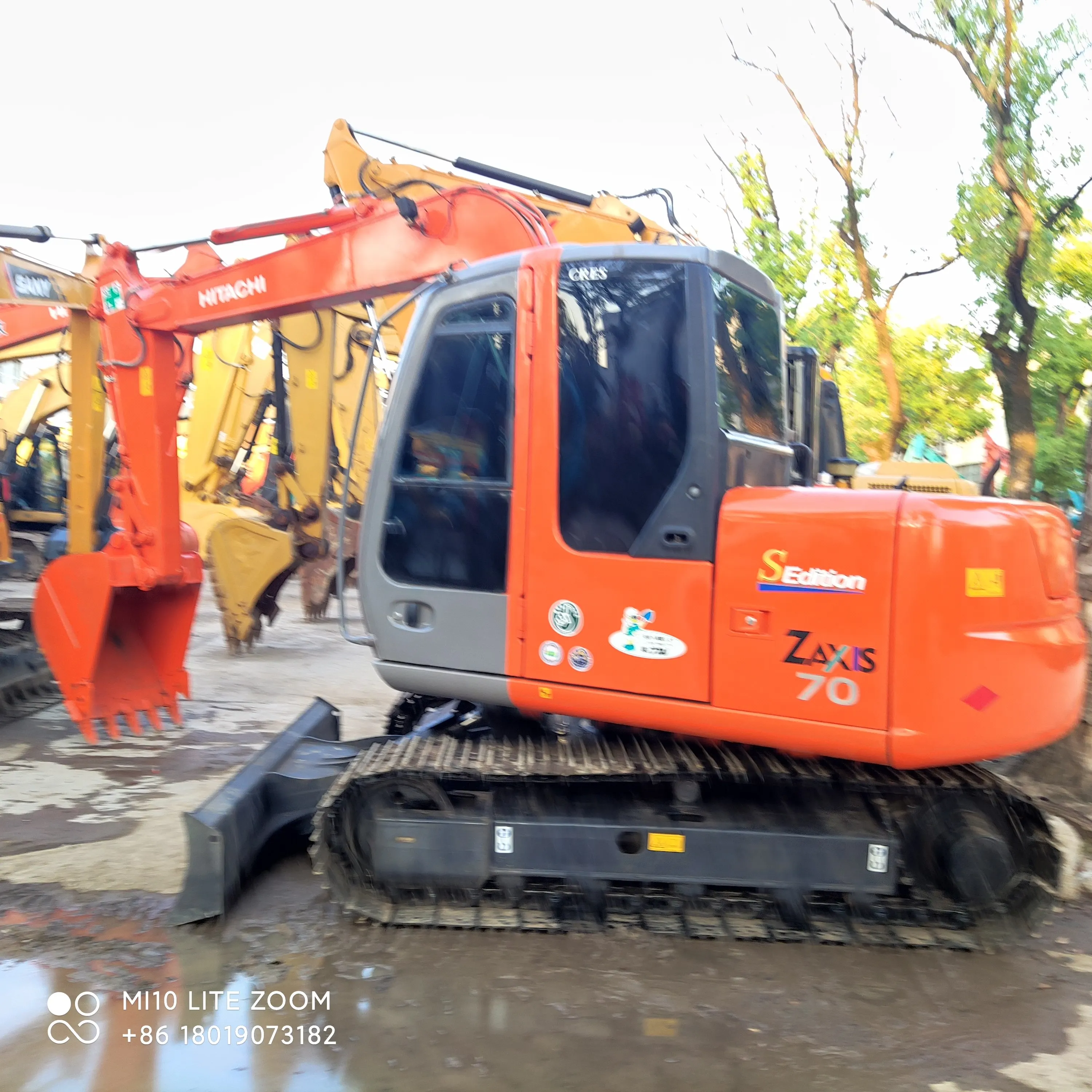 japan import used hitachi ZX70 6 ton Excavator hitachi zaxis 70 in stock for sale great condition