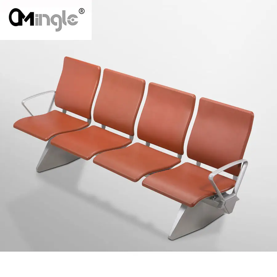 Airport Waiting Bench Hospital Public Waiting Bench Chair Gym Seat Metal Steel Key Frame Style Packing Modern Furniture