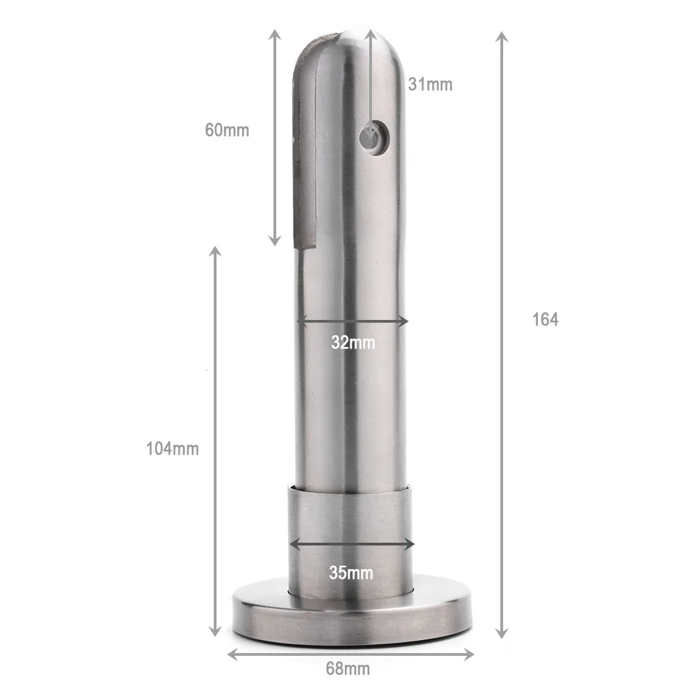 AOGAO 304 Stainless Steel Toilet partition cubicle accessory support leg