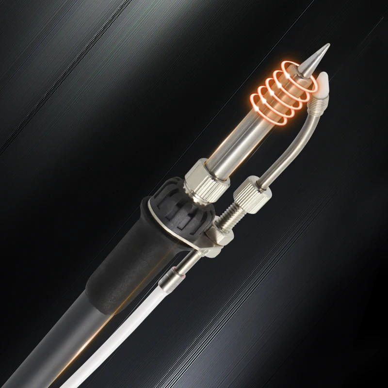 Quick 376D-90W LED display soldering tin feeder automatic solder iron station with feeder for manual/pedal control