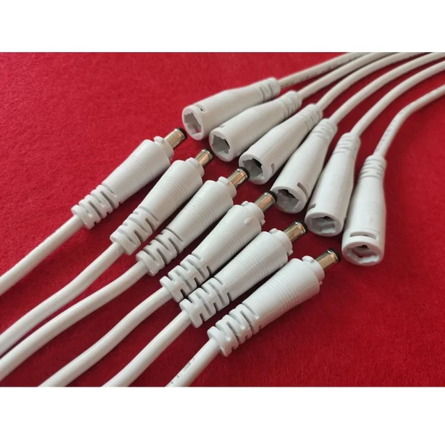 12V 5.5X2.1Mm Female DC Power Socket Connector Cable Plug Wire For  LED Light