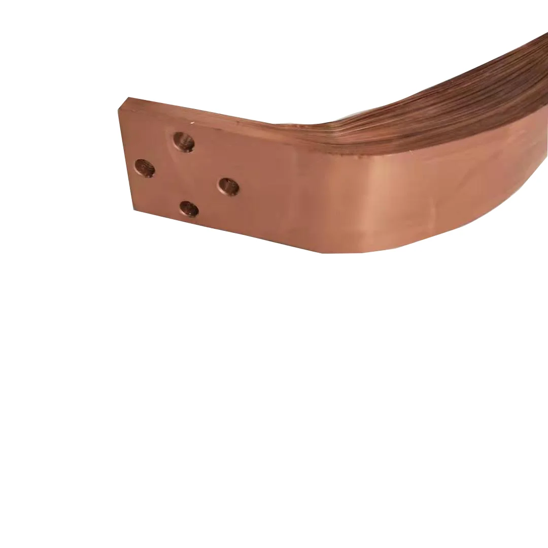 Flexible copper busbar laminated foils connector for switch