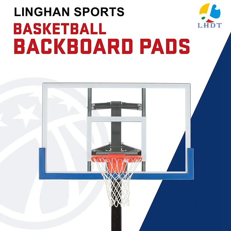 China Best Quality 8mm 10mm 12mm Tempered Glass Basketball PU Backboard Padding