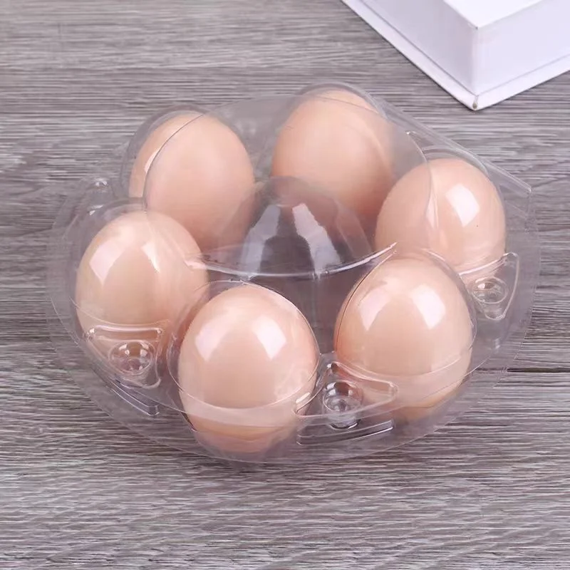 Hot Sale Portable egg container Disposable PET Plastic egg tray Thickened Transparent  for Egg Picking