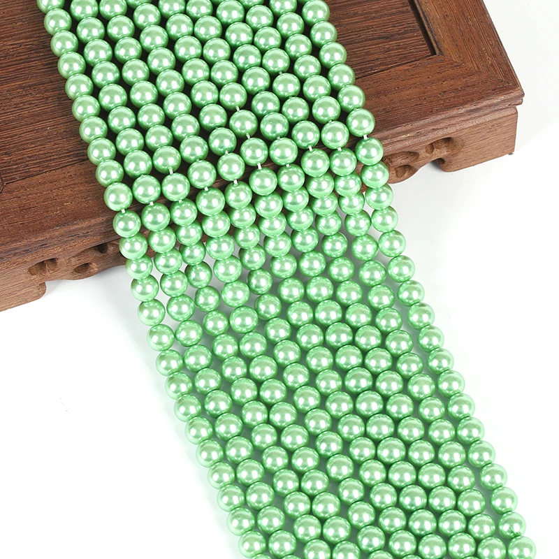 Glass Beads imitation Pearl 3mm-16mm Round Loose Bead Jewelry Making DIY Charm Crafts