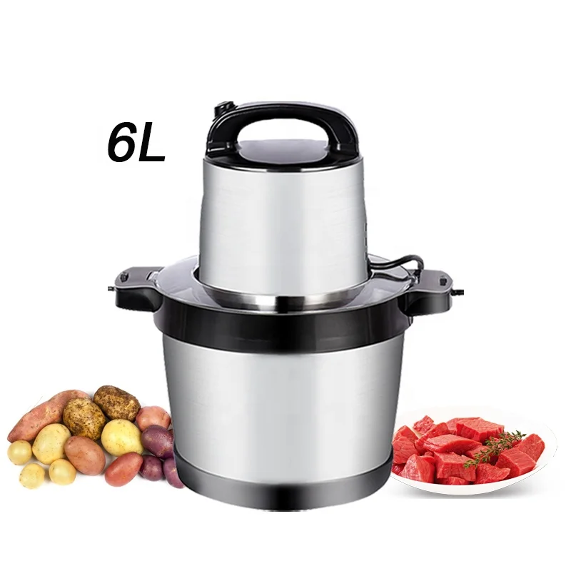 Professional 88 Series Copper Motor 6L Stainless Steel Bowl Yam Pounder Machine Yam Chopper Mixer Food Processor
