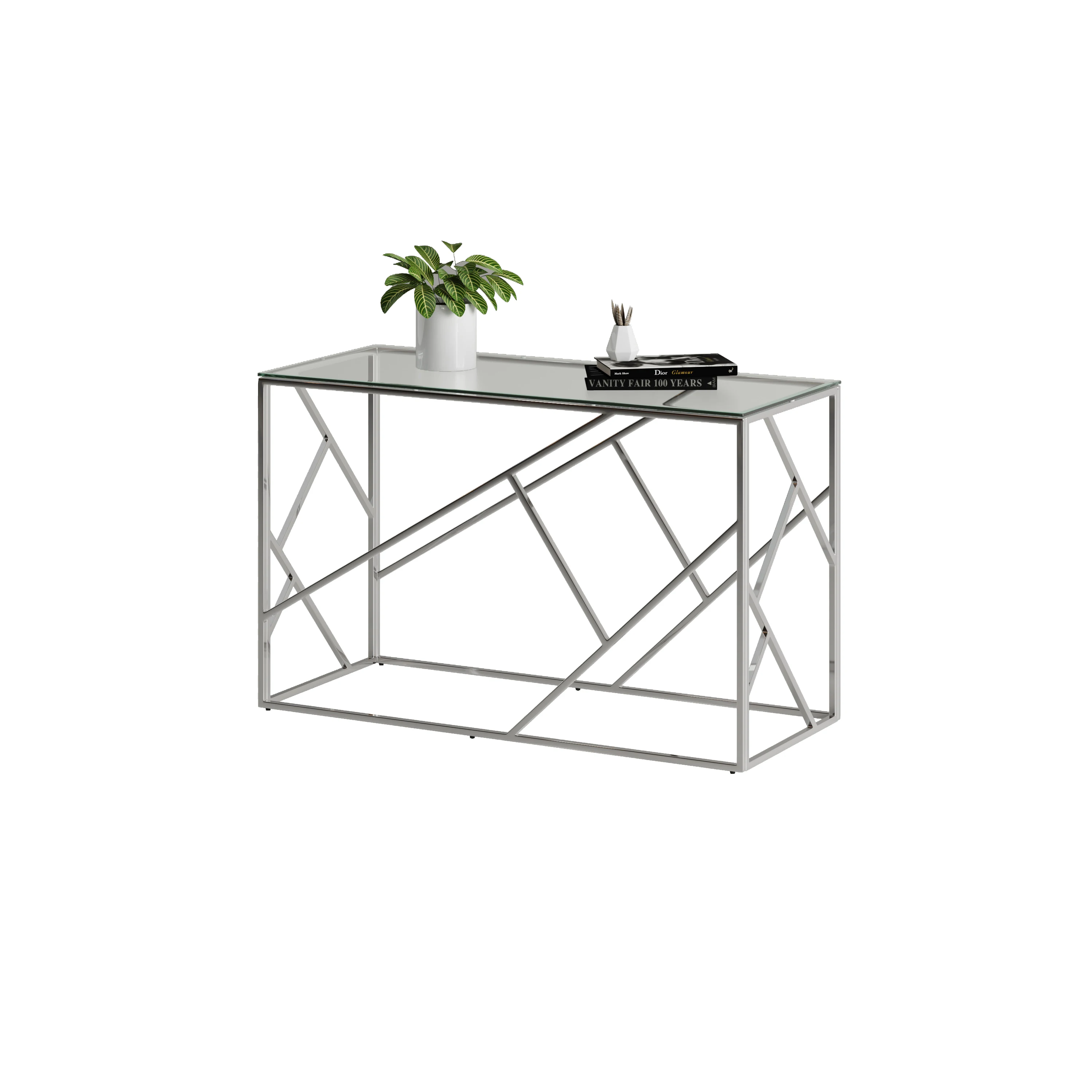 Modern Gold Nesting Tables Clear Glass Top Coffee Table Desk Living Room Furniture