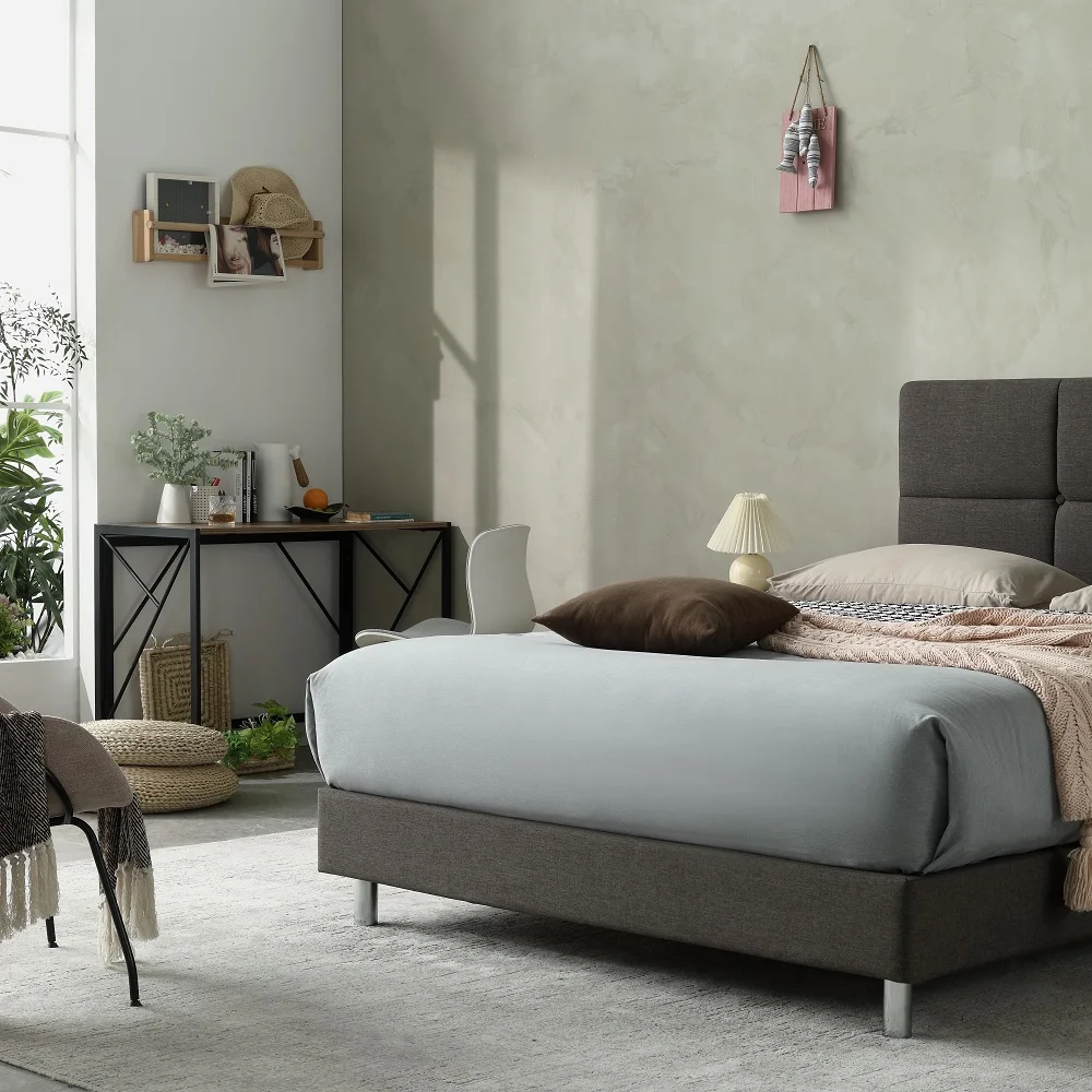 Wholesale Cheap Classic Platform Fabric Wooden Double Full Twin King Size Bed