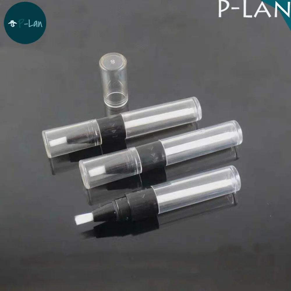 P-LAN Brand Stock 100pcs Wholesale 4.5ml Empty Gel Art Paint Nail Polish Custom Logo Essential Oil Bottle Twist Pen Brush Tube