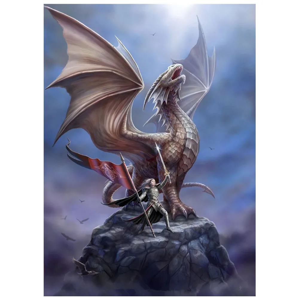 5D diamond paintings dragon diy round diamond decorative paintings embroidery home crafts