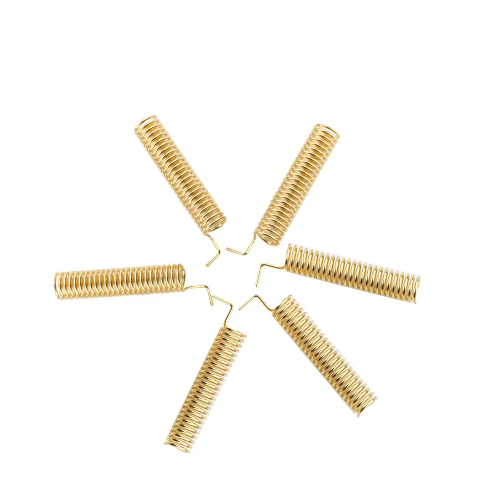 G-NiceRF SW433-TH22 Gold Plated Spring Antenna 2.15dBi height 22mm 433MHz helical Antenna