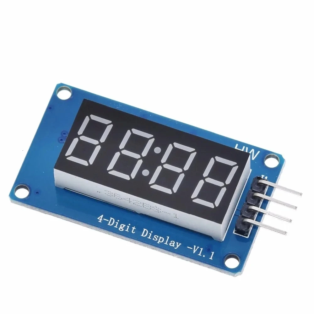 TM1637 LED Display Tube Display Module 7 Segment 4 Bits 0.36 Inch Clock RED Anode Digital Tube 4 Serial Driver Board