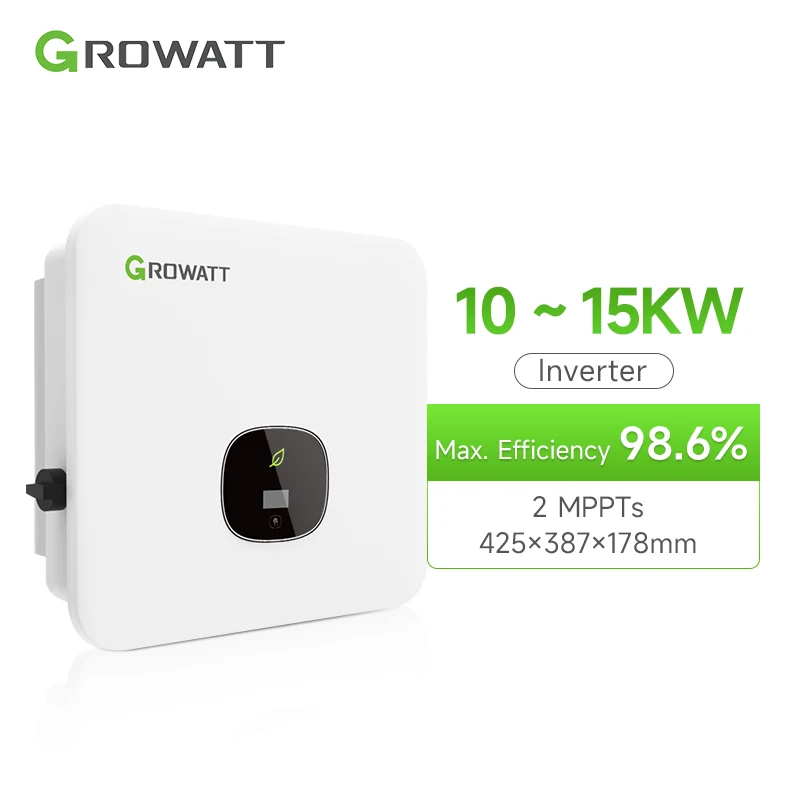 Growatt On Grid Three Phase 10KW 11KW 12KW 13KW 15KW Solar System Inverter