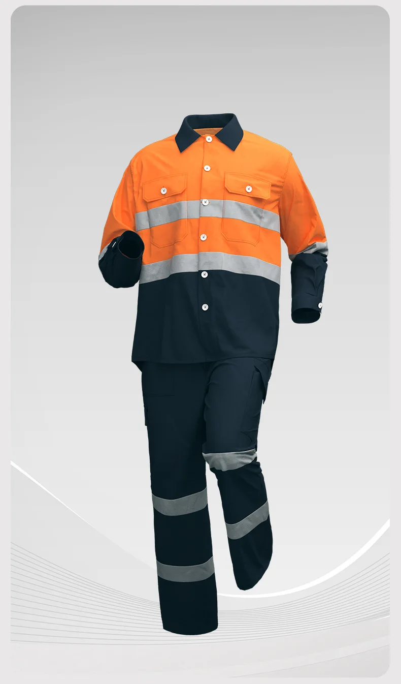 Oil Gas PPE CVC Workwear Uniform Welding Suit Work Wear Coverall Work Clothes