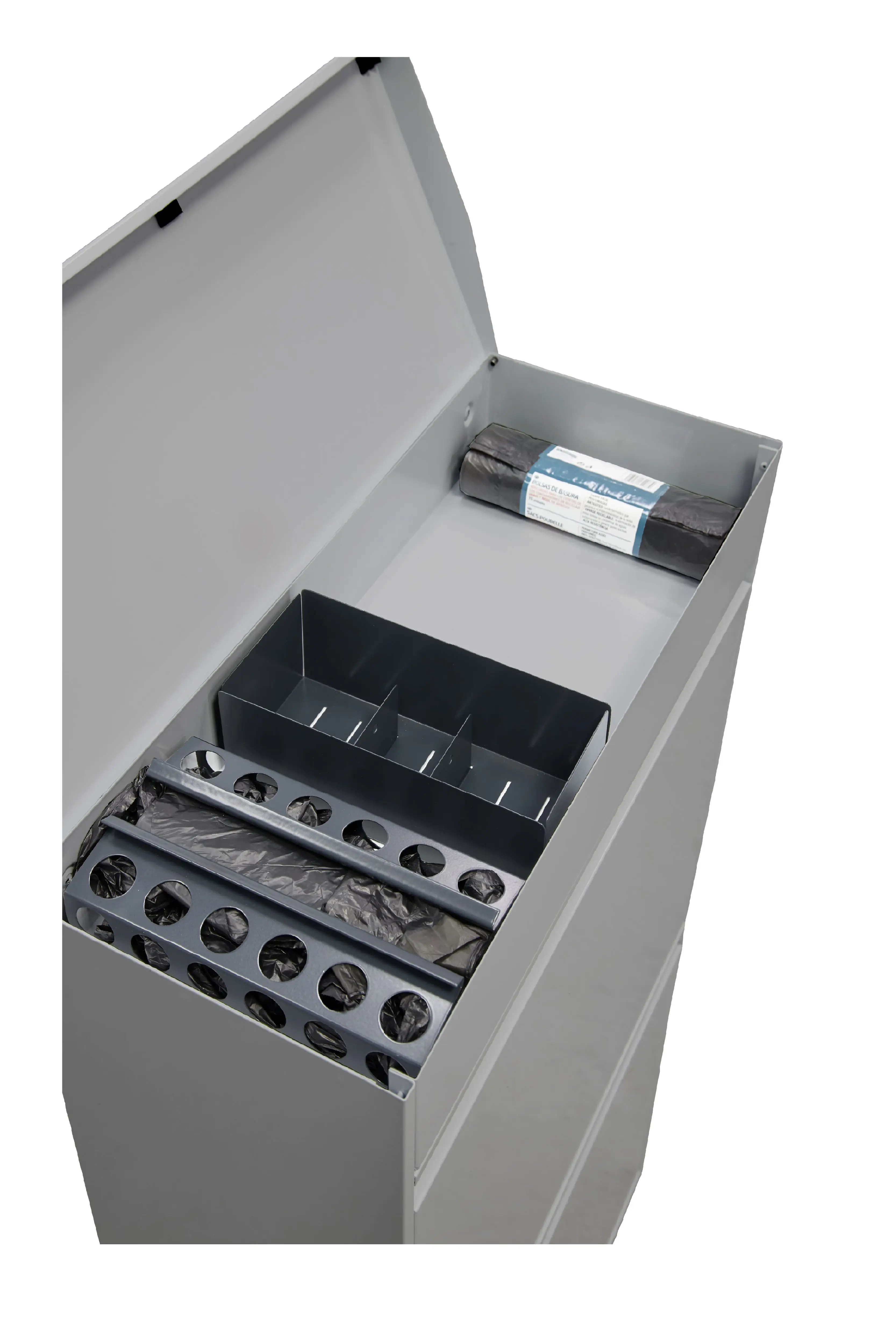 metal waste container for trash bin kitchen cabinet waste bin built-in trash can trash bin recycling cabinet