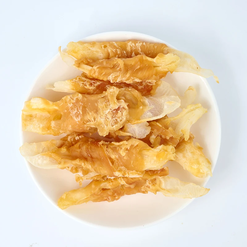 Новейшие кроличьи уши мясо собачий корм сушеный воздух куриное лакомство куриная грудка Домашние животные собачьи закуски