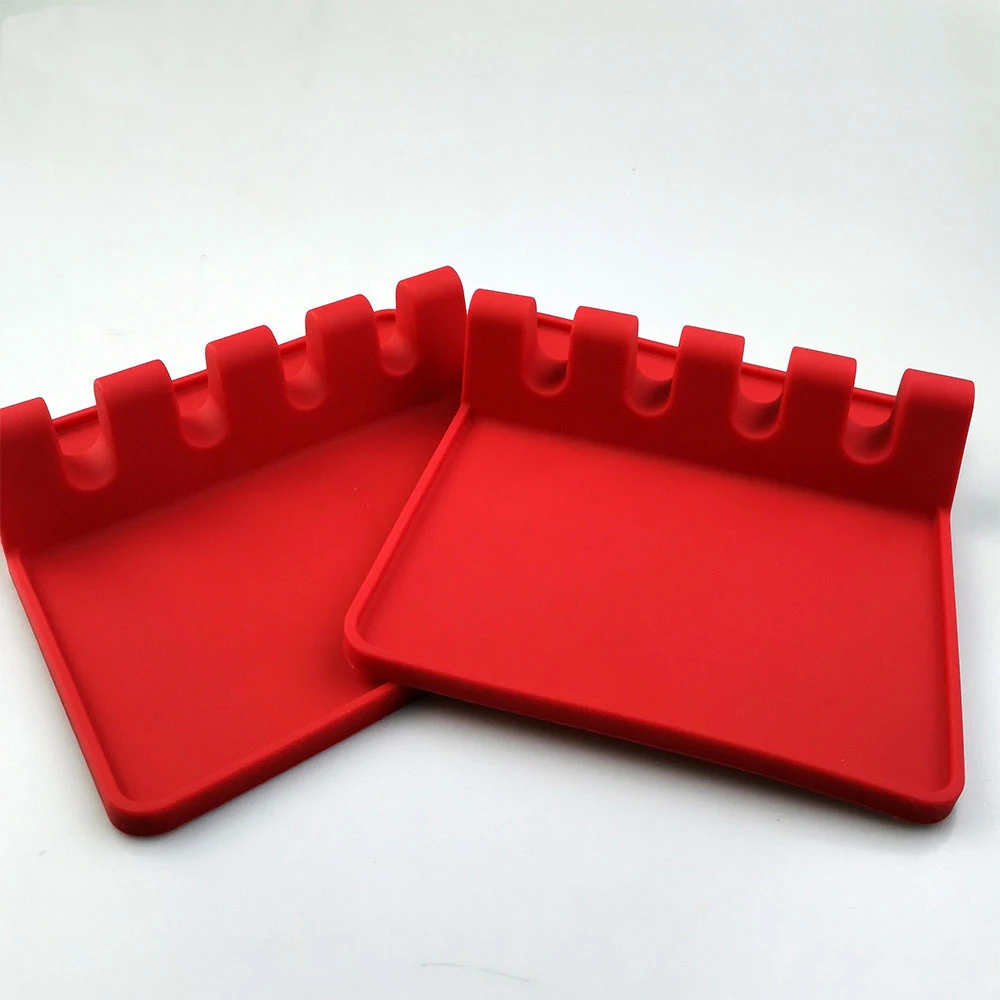 Silicone Utensil Rest with Drip Pad for Multiple Utensils, Heat-Resistant, BPA-Free Spoon Rest & Spoon Holder for Stove Top