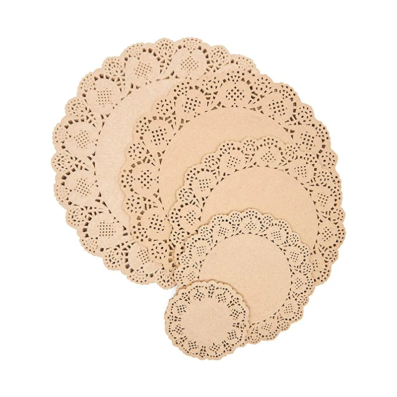 Hot sale lace paper pads Non-washable non-stick cleaning kitchenware Customizable paper table mats