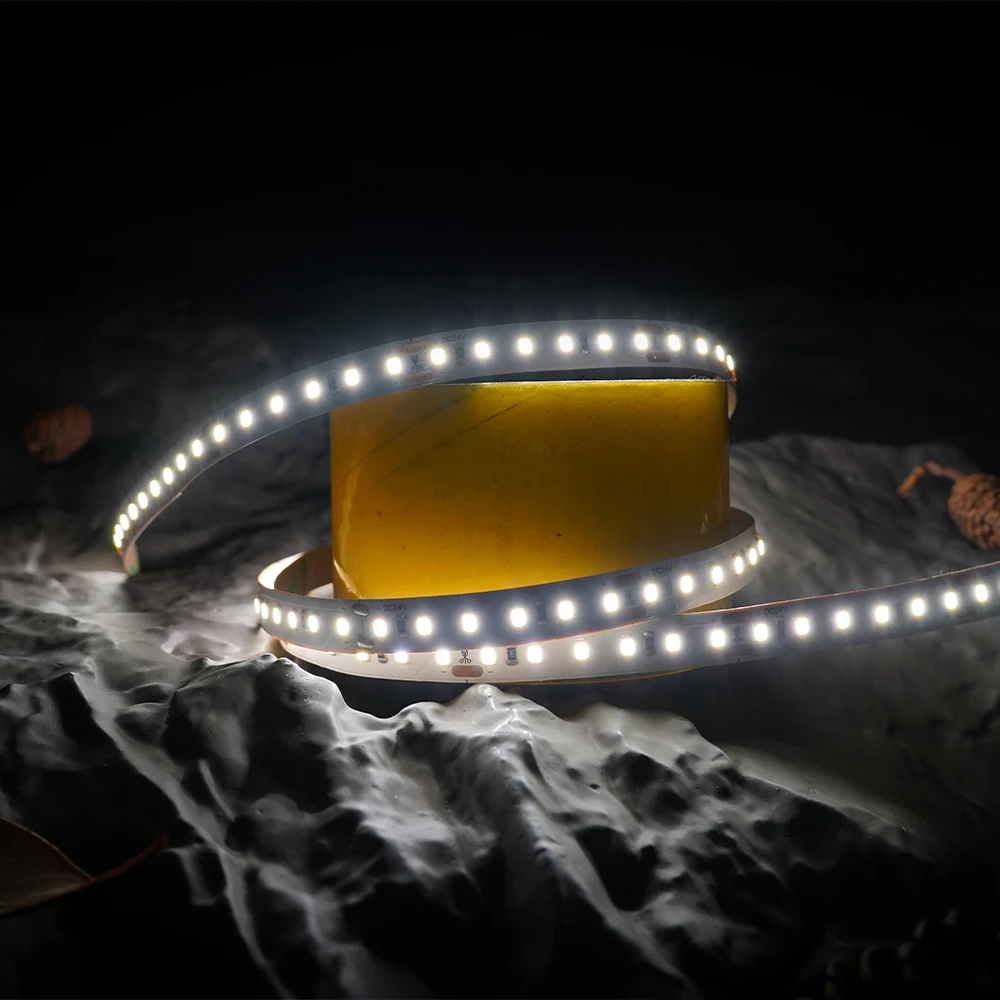 SHINESKY полный спектр гибкий SMD2835 10 мм 120 светодиодов/м 2700-5700K два светодиодных чипа DC24V один бункер светодиодные полосы света
