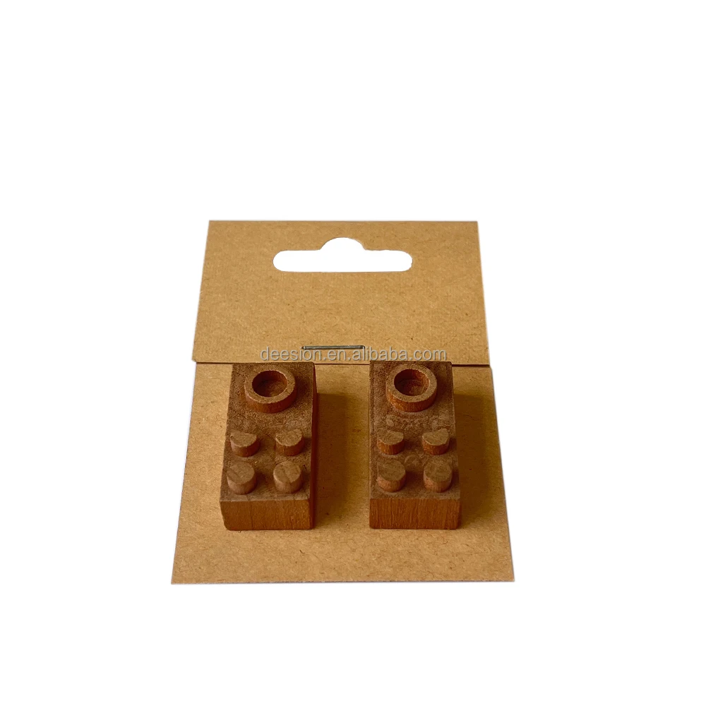 Solid wood building block supplement set of 2 DIY toy accessories educational toy solid match legoo 2 X 32Z