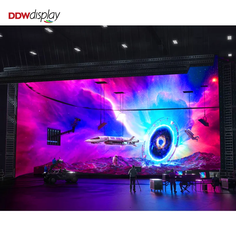 High Quality P1.56 7680Hz High Gray Scale Video Wall Screen Wide Color Gamut HD LED Display For Virtual Production and XR Stage