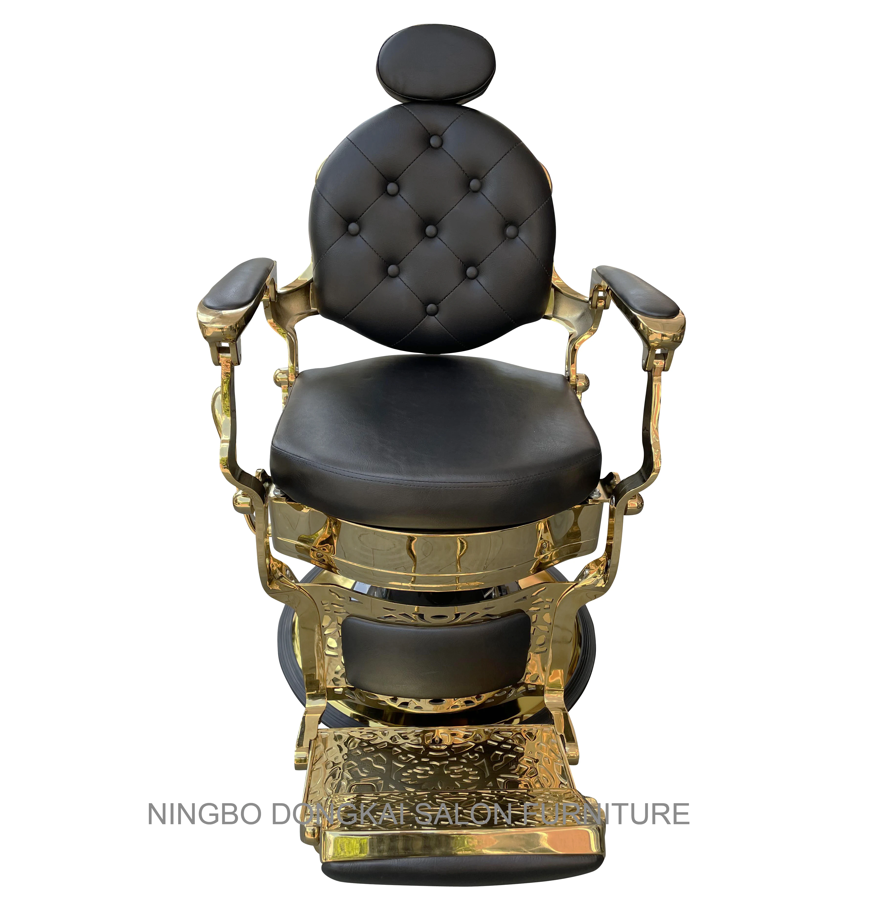 Лидер продаж, мебель для парикмахерской, Золотое кресло для салона, оптовая продажа, дешевое Золотое кресло для парикмахера
