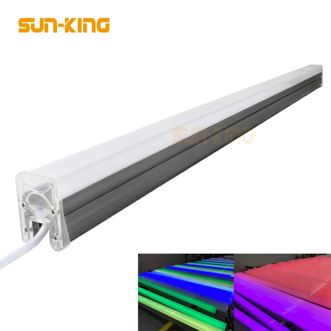 Creamy white cover 24volt blue green 1000mm 500mm decorative hotel exterior lamp led Outdoor linear Architectural Light