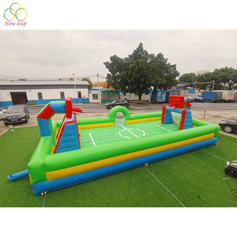 outdoor inflatable soccer arena multi sport inflatable playground