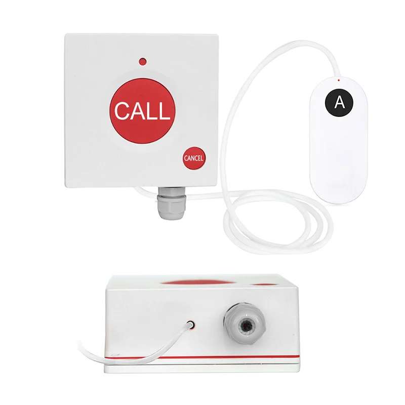 High Quality Wireless SOS Alarm Portable button IP 68 waterproof enclosure lanyard Emergency Calling housing