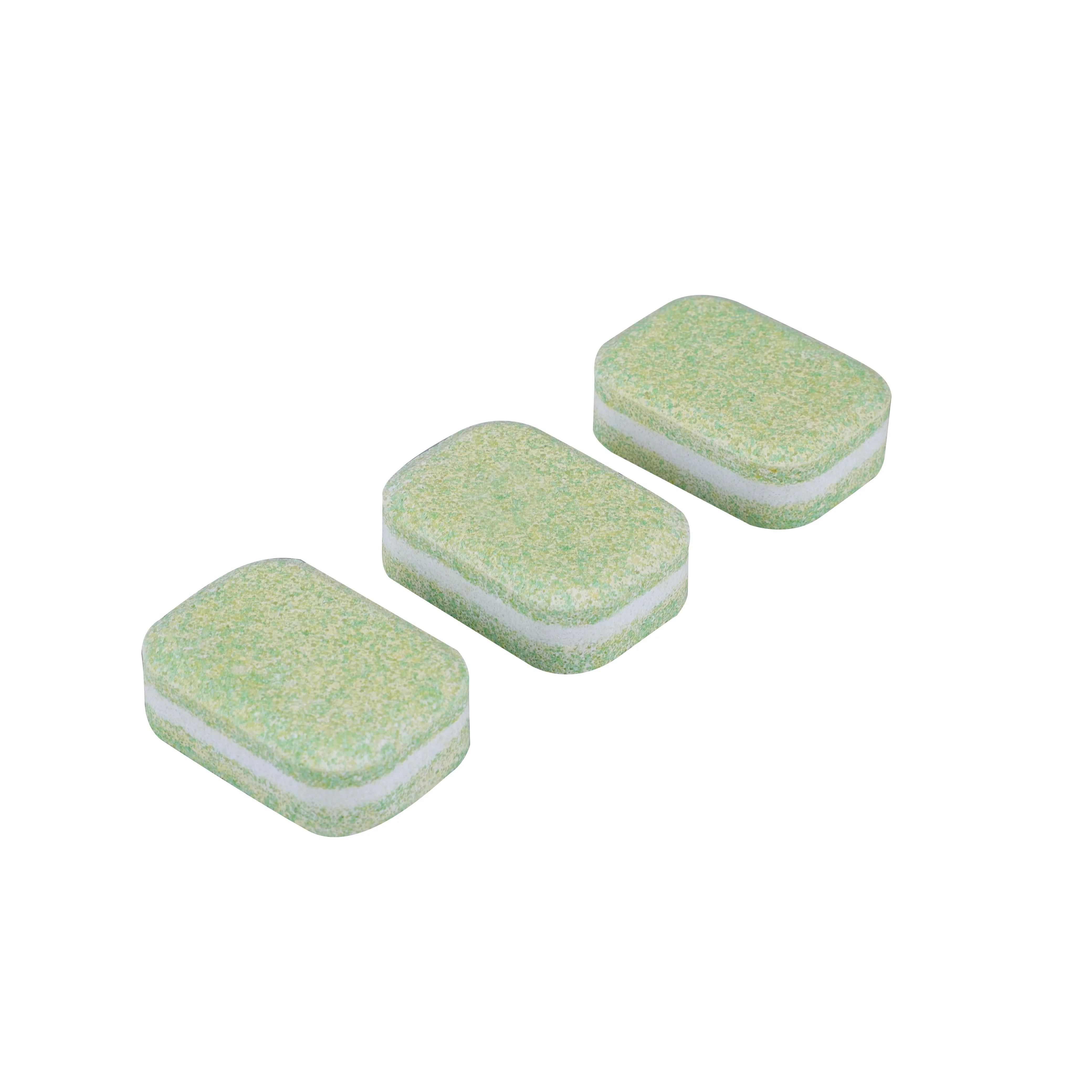 Eco-Friendly Dishwashing Pods Dishwasher Tablets Water Soluble Film Dishwashing Blocks Vegetable Type Safe Salt Tablets