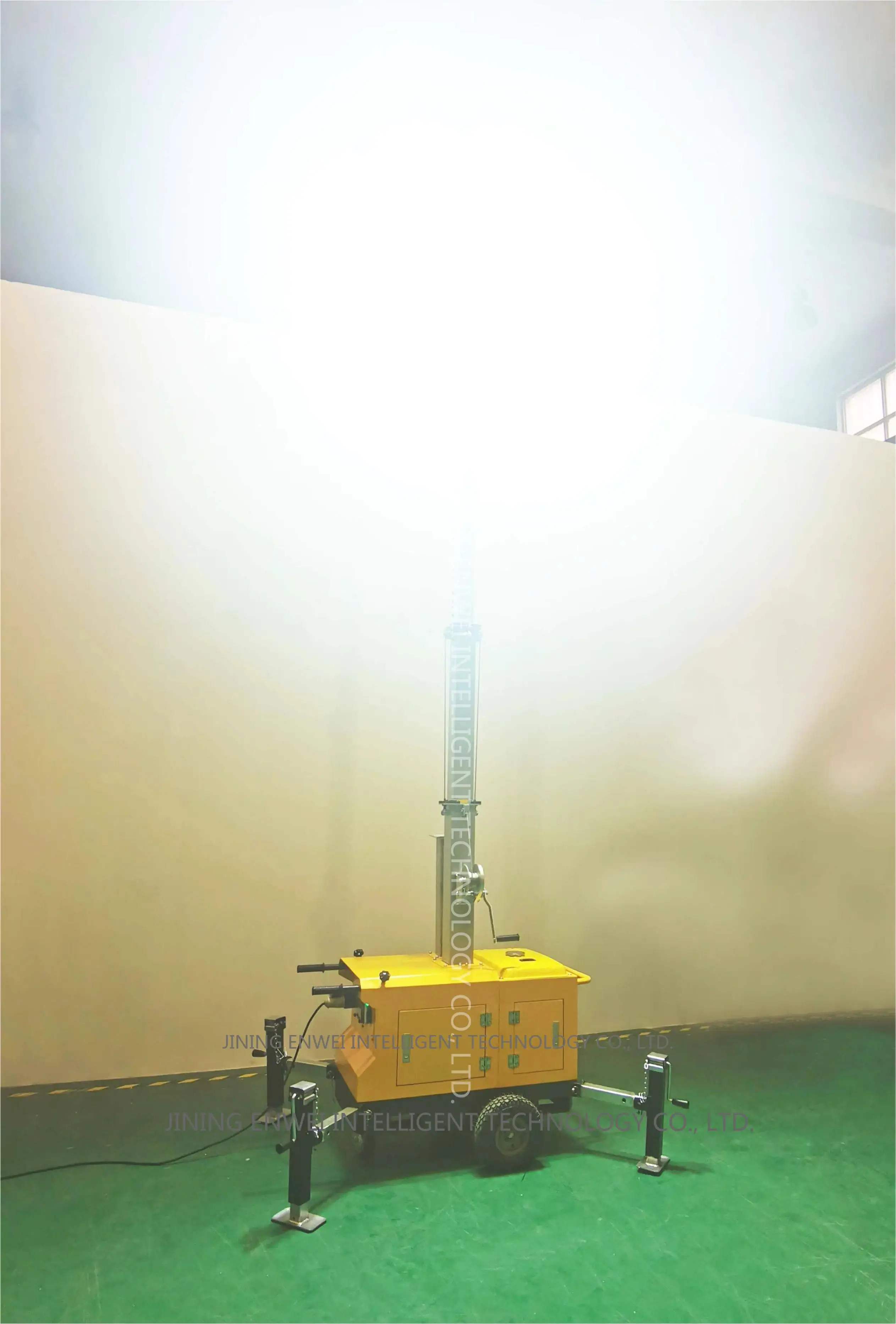 LED flood lights mobile gasoline engine light tower