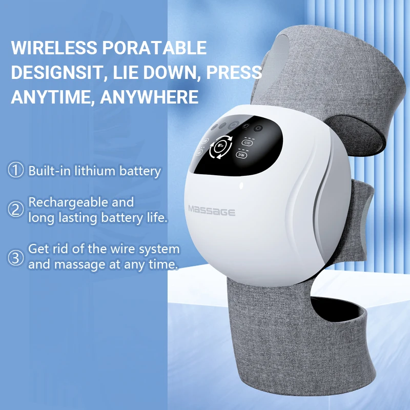 Smart Knee Heating And Massage Or Joint Pain Relief Heat Air Compression Leg Massager For Circulation Knee Massager With Heat