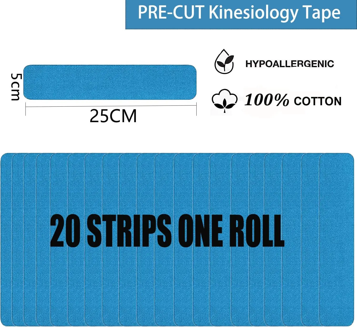 Anthrive High Quality Henkel Glue Hypoallergenic 5cm*5m Cotton Muscle Sport Kt Tape Precut Kinesiology Tape For Athletes
