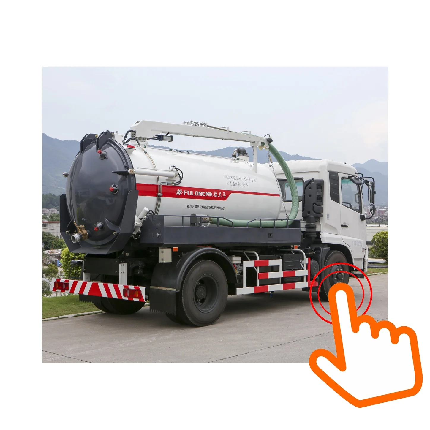 FULONGMA 12t sewer vacuum pump truck sewer cleaning sucking trucks