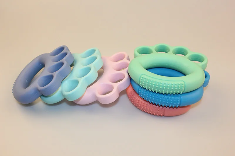 High Quality Silicon Ring Portable Finger Exerciser Finger Force Exercise Trainer Training Stretcher Hand Grip